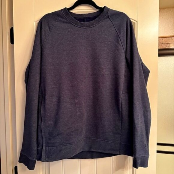 Lululemon Athletica Men's City Crewneck Pullover - Size Medium, Blue - Excellent - Picture 1 of 4